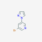 Structure of 3-bromo-5-(1H-pyrazol-1-yl)pyridine