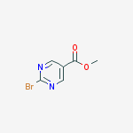 Methyl 2-bromopyrimidine-5-carboxylate结构式