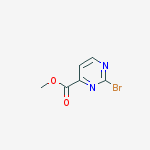 Structure of methyl 2-bromopyrimidine-4-carboxylate