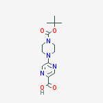 5-[4-[(2-methylpropan-2-yl)oxycarbonyl]piperazin-1-yl]pyrazine-2-carboxylic Acid结构式