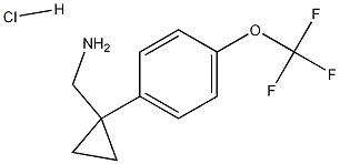 Structure of (1-(4-(trifluoromethoxy)phenyl)cyclopropyl)methanamine hydrochloride