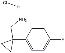 Structure of (1-(4-fluorophenyl)cyclopropyl)methanamine hydrochloride