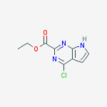 Structure of Ethyl 4-chloro-7h-pyrrolo[2,3-d]pyrimidine-2-carboxylate