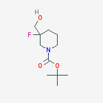 Structure of tert-butyl 3-(aMinoMethyl)-3-fluoropiperidine-1-carboxylate