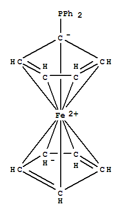 Structure of Diphenylphosphinoferrocene