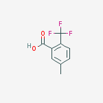 Structure of 5-METHYL-2-(TRIFLUOROMETHYL)BENZOIC ACID