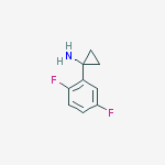 Structure of 1-(2,5-DIFLUOROPHENYL)CYCLOPROPANAMINE 95%