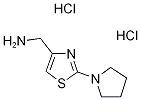 Structure of 1-(2-pyrrolidin-1-yl-1,3-thiazol-4-yl)methanamine(SALTDATA: 2HCl 0.1H2O)