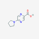 Structure of 5-pyrrolidin-1-ylpyrazine-2-carboxylic Acid