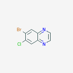 Structure of 6-bromo-7-chloroquinoxaline