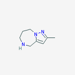 Structure of 2-methyl-5,6,7,8-tetrahydro-4H-pyrazolo[1,5-a][1,4]diazepine(SALTDATA: 2HCl)