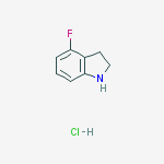 Structure of 4-Fluoro-2,3-Dihydro-1H-Indole Hydrochloride