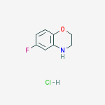 Structure of 6-Fluoro-3,4-dihydro-2H-benzo[b][1,4]oxazine hydrochloride