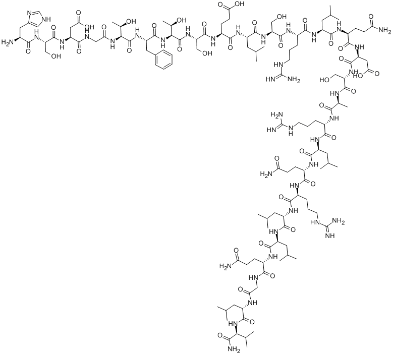 Structure of SECRETIN (RAT)