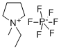 Structure of 1-ETHYL-1-METHYLPYRROLIDINIUM HEXAFLUOROPHOSPHATE