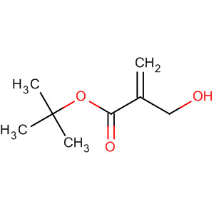 2-Propenoic acid, 2-(hydroxymethyl)-, 1,1-dimethylethyl ester结构式