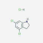 4,6-Dichloroindoline hydrochloride结构式