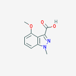 Structure of 4-methoxy-1-methylindazole-3-carboxylic Acid