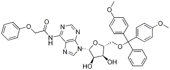 Structure of Adenosine,5'-O-[bis(4-methoxyphenyl)phenylmethyl]-N-(phenoxyacetyl)-