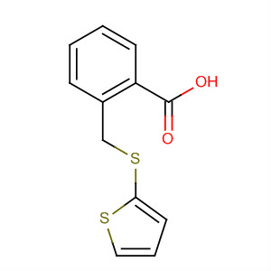 Structure of Benzoic acid, 2-[(2-thienylthio)methyl]-