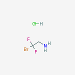 Structure of 2-bromo-2,2-difluoroethanamine;hydrochloride