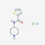 Structure of Thiophene-2-carboxylic acid piperidin-4-ylaMide hydrochloride