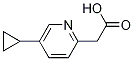 Structure of 2-(5-cyclopropylpyridin-2-yl)acetic acid