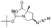 Structure of 1,2-Pyrrolidinedicarboxylicacid, 4-azido-, 1-(1,1-dimethylethyl) 2-methyl ester, (2S-trans)-
