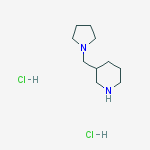 3-(pyrrolidin-1-ylmethyl)piperidine dihydrochloride结构式