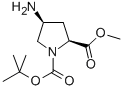 Structure of (2S,4S)-1-tert-Butyl 2-methyl 4-aminopyrrolidine-1,2-dicarboxylate