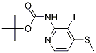 Structure of tert-Butyl 4-(methylthio)-3-iodopyridin-2-ylcarbamate