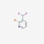 Chemical structure of 2-BroMo-3-(difluoroMethyl)pyridine, 97%