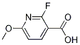 Structure of 3-Pyridinecarboxylic acid, 2-fluoro-6-Methoxy-