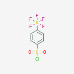 Structure of 4-(PENTAFLUOROSULFUR)BENZENESULFONYL CHLORIDE