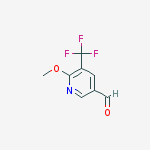 Structure of 6-methoxy-5-(trifluoromethyl)pyridine-3-carbaldehyde