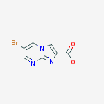 Structure of METHYL 6-BROMOIMIDAZO[1,2-A]PYRIMIDINE-2-CARBOXYLATE