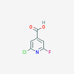 Structure of 2-chloro-6-fluoropyridine-4-carboxylic Acid