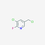 Structure of 3-chloro-5-(chloromethyl)-2-fluoropyridine