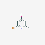 2-bromo-4-fluoro-6-methylpyridine结构式
