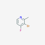Structure of 3-bromo-4-fluoro-2-methylpyridine