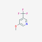 3-METHOXY-5-(TRIFLUOROMETHYL)PYRIDINE结构式