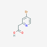 Structure of 2-(4-bromopyridin-2-yl)acetic acid