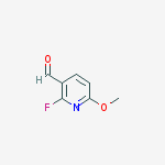 Chemical structure of 2-fluoro-6-methoxypyridine-3-carbaldehyde