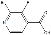 Structure of 2-BroMo-3-fluoropyridine-4-carboxylic acid