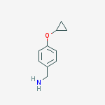 Structure of (4-cyclopropyloxyphenyl)methanamine