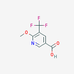 Structure of 6-methoxy-5-(trifluoromethyl)nicotinic acid
