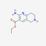 Structure of ethyl 2-amino-5,6,7,8-tetrahydro-1,6-naphthyridine-3-carboxylate