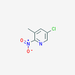 Structure of 5-chloro-3-Methyl-2-nitropyridine