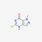 Structure of 5-Chloro-1-methyl-1H-pyrazolo[4,3-d]pyrimidin-7(6H)-one