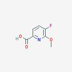 5-fluoro-6-methoxypyridine-2-carboxylic Acid结构式